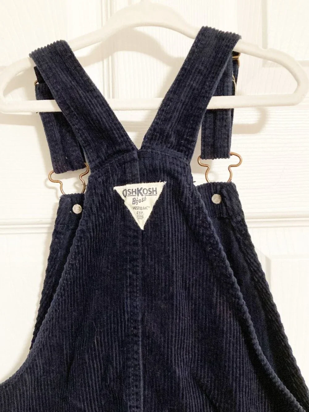 OshKosh B'gosh Corduroy Overall Dress Size 10 100% Cotton Vestback
